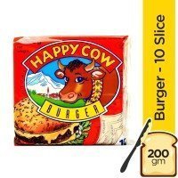 Happy Cow Slice Cheese Burger (10 Slices) - 200gm