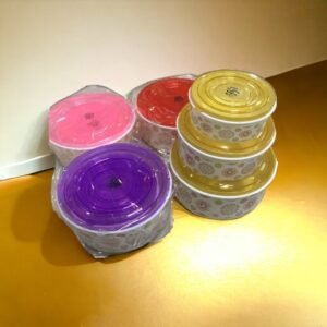 Food Container Floral Three Star Multi Color – 3Pcs Set